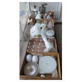 ASSORTED GLASS LIGHT FIXTURE GLOBES & SHADES LOT