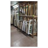 LG QTY WOOD AND VINYL WINDOW SASH LOT