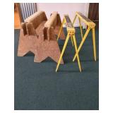 TASK FORCE FOLDING SAWHORSES AND WOODEN SAWHORSES