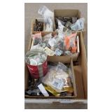 ASSORTED HINGES, LATCHES, AND DOOR HARDWARE LOT