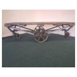 INDUSTRIAL WOOD AND CAST IRON CART
