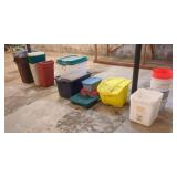 STORAGE BINS,TOTES AND TRASH RECEPTICLES