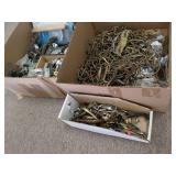 MIXED HARDWARE INCLUDING HOOKS, SPRINGS, HANDLES