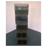 STACKED METAL INDUSTRIAL HARDWARE BINS