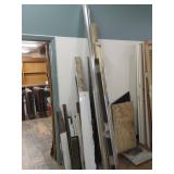 BUNDLE SURPLUS STONE SLABS AND DOOR TRACKS