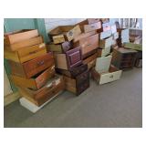 APPROXIMATELY 50 ASSORTED WOOD DRAWERS