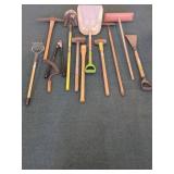 12 GARDEN AND CONSTRUCTION TOOLS