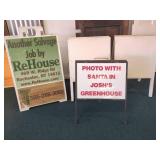 4 ASSORTED SANDWICH BOARDS