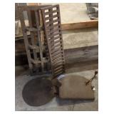 CAST IRON FURNACE PARTS AND GRATES LOT