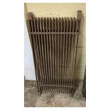 2 PCS CAST IRON METAL GRATE 36" X 18"