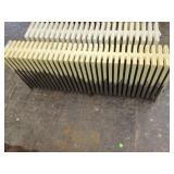 PAIR CAST IRON STEAM RADIATORS