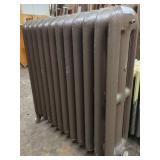 BROWN 12-FIN STEAM RADIATOR 29X32X9 INCHES