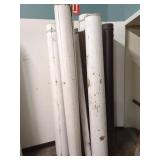 EIGHT WOODEN ARCHITECTURAL COLUMNS