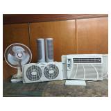 MAYTAG AC, HOLMES WINDOW FAN, BIONAIRE HEATER, FAN