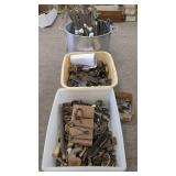 ASSORTED HARDWARE & WROUGHT IRON PIECES