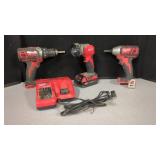 MILWAUKEE M18 TOOL SET W/ DRILL, DRIVER, LIGHT