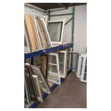 40 WOOD FRAME SASH WINDOWS IN ASSORTED SIZES