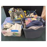 LARGE LOT ASSORTED CLEANING SUPPLIES
