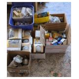 ASSORTED LIGHT BULBS, FUSES, AND FIXTURES LOT