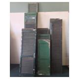 ASSORTED EXTERIOR WOOD SHUTTERS