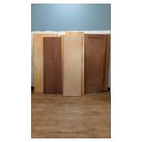 9 WOOD FLAT PANEL INTERIOR DOORS