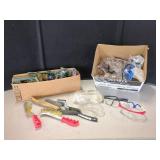 SAFETY GLASSES AND WIRE BRUSHES