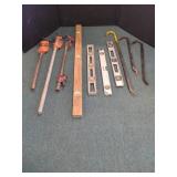 WOODWORKING CLAMPS, LEVELS & CROWBARS