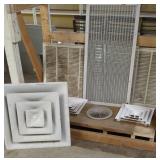 METAL FLOOR AND CEILING AIR GRATES
