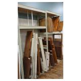 WOOD AND GLASS CABINET DOORS LOT