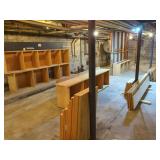 WOODEN SHELVING AND PARTS