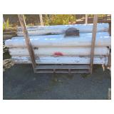 13 WHITE PAINTED WOODEN COLUMN SECTIONS