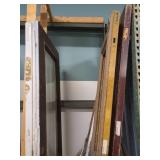 4 WOOD AND GLASS DOORS