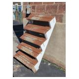 EXTERIOR WOOD STAIRCASE WITH SIX STEPS