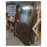 INTERIOR WOOD DOOR PARTS WITH PRIVACY GLASS