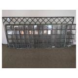 6 ASSORTED LEADED GLASS TRANSOM WINDOWS LOT