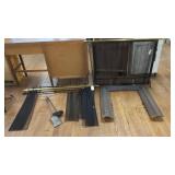 BRASS FIREPLACE SCREEN ASST MESH & TRIM LOT