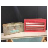 TWO CRAFTSMAN METAL TOOLBOXES