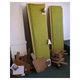 ASSORTED CHURCH PEW COMPONENTS