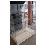 GLASS DISPLAY CASE 24X43X56 INCH WITH SHELVES