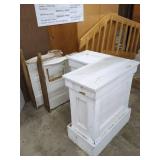 WOOD RAILING AND PILASTER COLUMNS LOT
