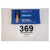 1BOX/20RNDS OF PPUU 7.62X54R 182GR FMJ