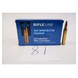 PPU 300 WINCHESTER MAGNUM 150GR SP 1 BOX(20 RNDS)