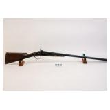 VINTAGE MUZZLE LOADER SIDE BY SIDE SHOTGUN