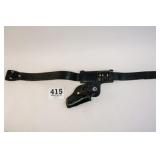 LEATHER BELT/REVOLVER HOLSTER COWBOY STYLE