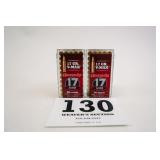 HORNADY 17 HMR 17GR V-MAX 2 BOXES(100 RNDS)