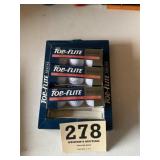 Nine top flite golf balls