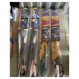 24 inch Bugs Bunny kites and 42 inch Pooh bear