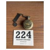 Westclox elk hunting pocket watch with fob