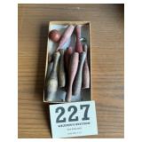 Wood bowling set