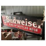 Approximately 6 foot wide, Budweiser advertising